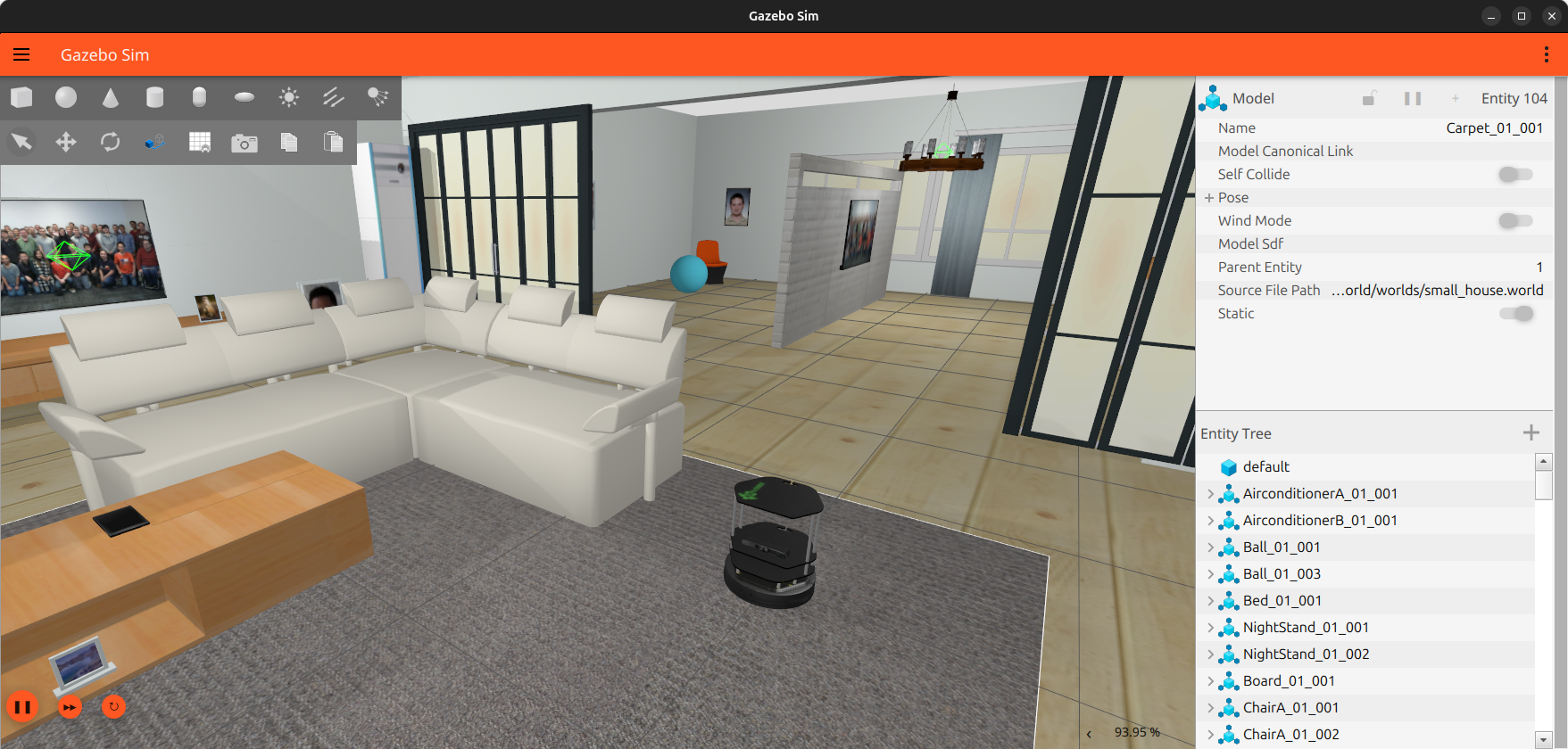 Turtlebot2 simulation in Gazebo